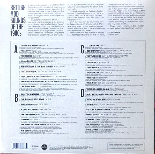 Eddie Piller. British Mod Sounds Of The 1960s ( Double )