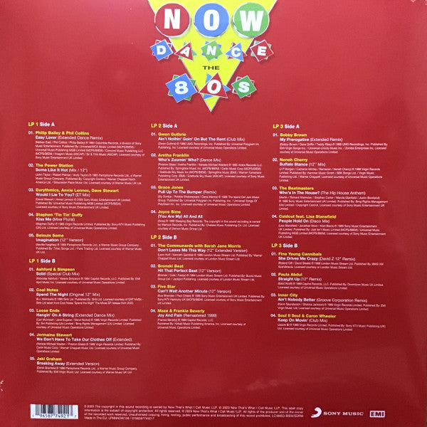 Various Artists NOW Dance - The 80s (Vinyl) 12" Album Box Set ( Triple Red Vinyl ) - Ad-Astra Records