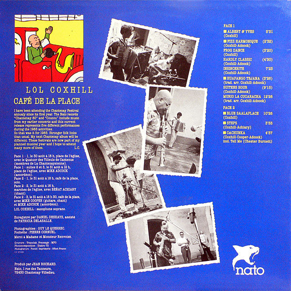 Lol Coxhill. Cafe De La Place VG+VG