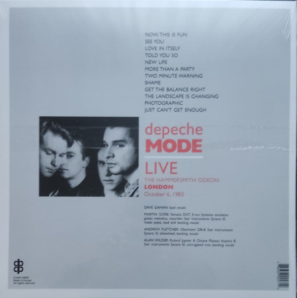 Depeche Mode. Live At The Hammersmith Odeon London October 6, 1983