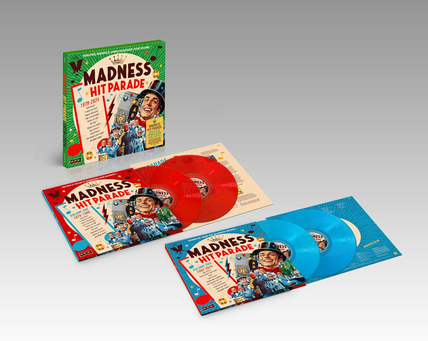 Madness. Hit Parade Box Set ( Colour 4 LP )