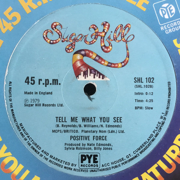 Positive Force. We Got The Funk 12", 45 RPM, Single VG+VG - Ad-Astra Records