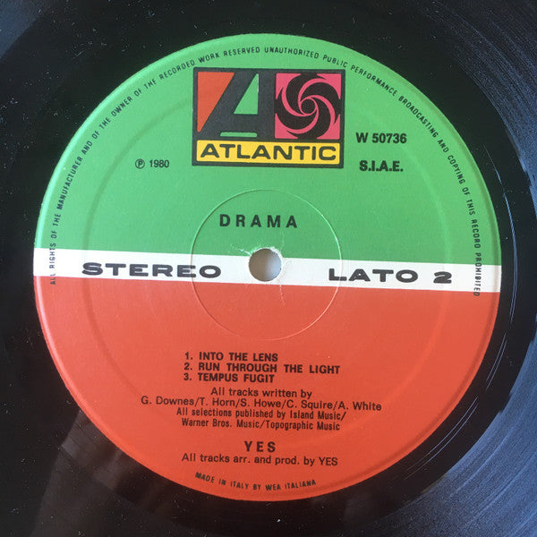 Yes. Drama ( Gatefold ) VG+G+