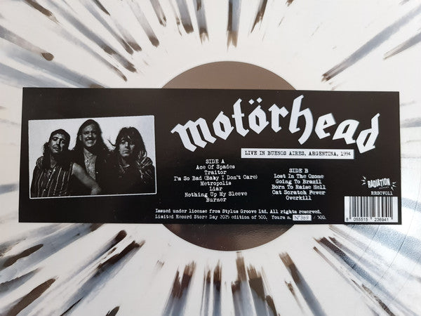 Motorhead. Live In Buenos Aires, Argentina, 1994 ( RSD Ltd To 500 Copies )