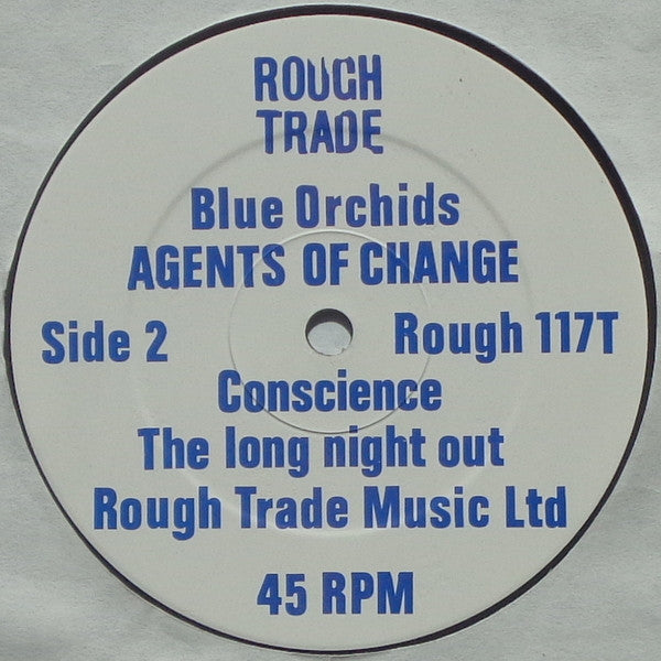 Blue Orchids. Agents Of Change EP 12", 45 RPM VG+VG - Ad-Astra Records