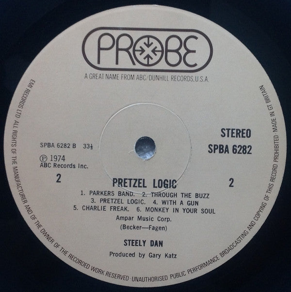 Steely Dan. Pretzel Logic ( Gatefold Beige Labels ) VG+VG