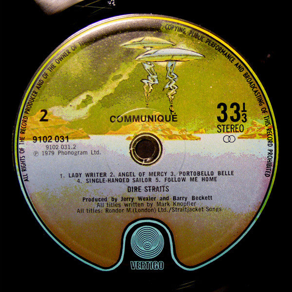 Dire Straits. Communique ( Embossed ) VG+VG - Ad-Astra Records