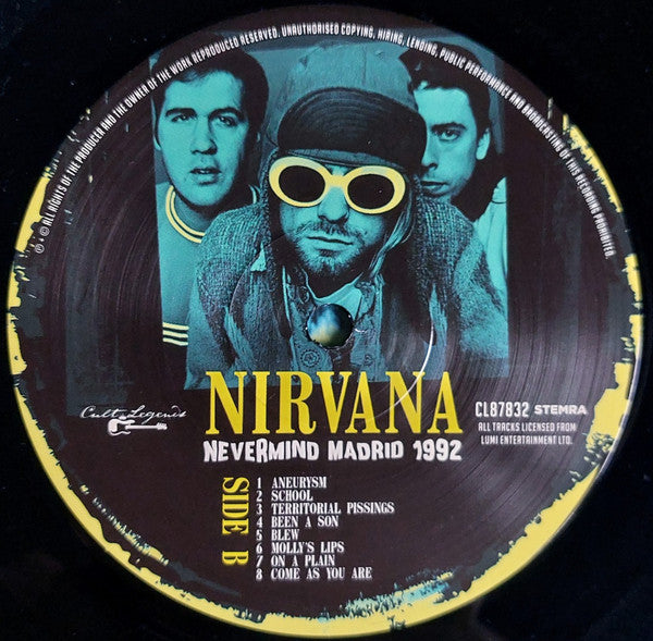 Nirvana. Nevermind Madrid 1992 ( Live At Palacio de Deportes de la Comunidad de Madrid, Madrid, Spain 3rd July 1992. 180 grams edition. )