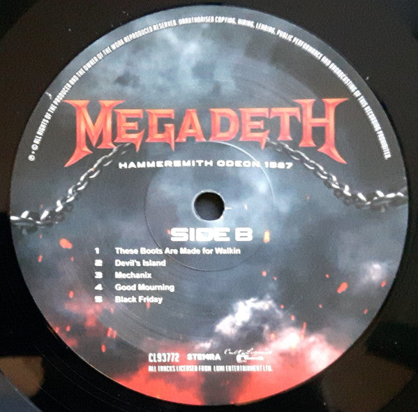 Megadeth. Hammersmith Odeon 1987