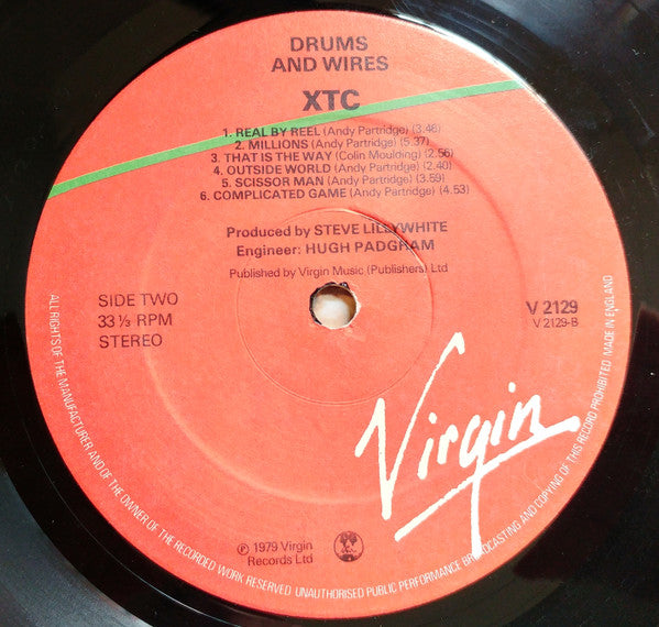XTC Drums And Wires ( Insert ) VG VG