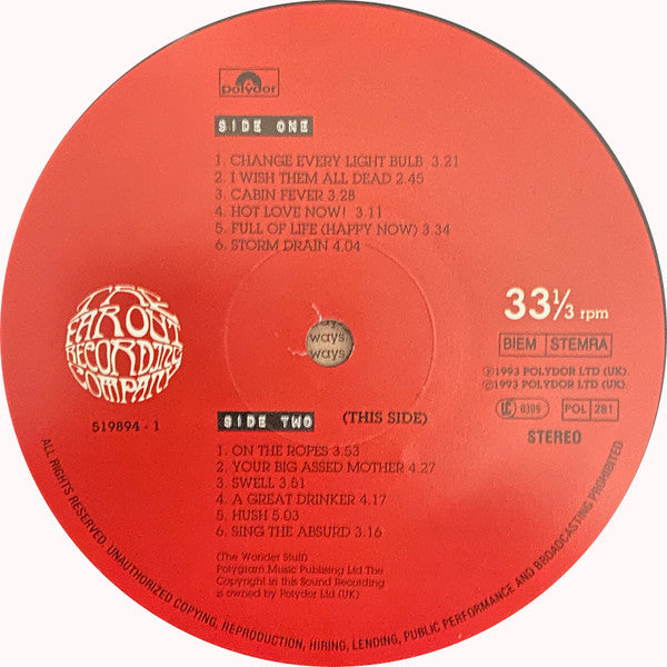 The Wonder Stuff. Construction For The Modern Idiot EX EX - Ad-Astra Records