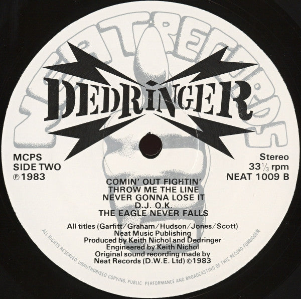 Dedringer. Second Arising VG+VG - Ad-Astra Records