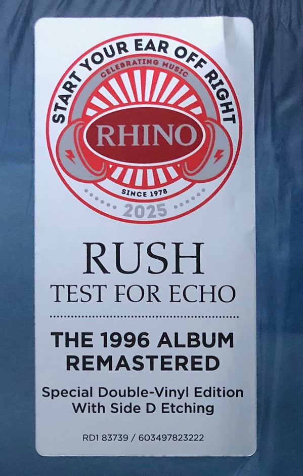 Rush. Test For Echo ( 2 x LP Remastered Special Edition )