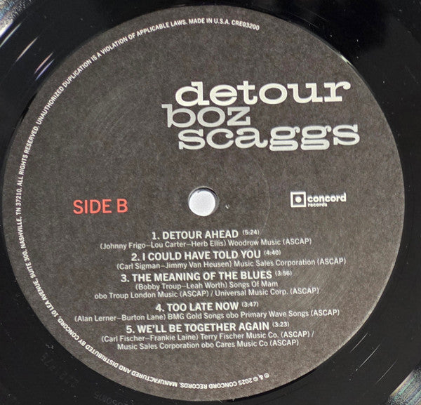 Boz Scaggs. Detour ( US Pressing ) VG+VG+ - Ad-Astra Records