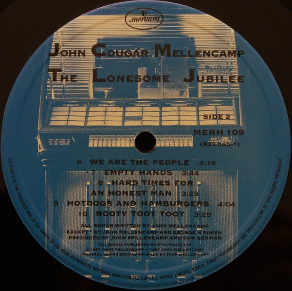 John Cougar Mellencamp. The Lonesome Jubilee ( Gatefold ) VG+VG