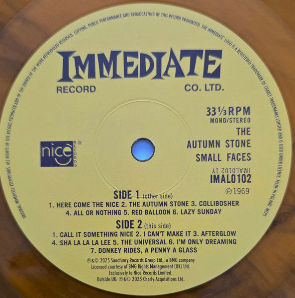 The Small Faces. The Autumn Stone ( 3 x Vinyl, LP, Compilation, Reissue, Stereo, Mono Box Set, Compilation, Deluxe Edition, Limited Edition, Numbered, Remastered )