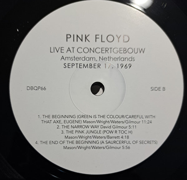 Pink Floyd. Live At Concertgebouw Amsterdam, Netherlands September 17, 1969