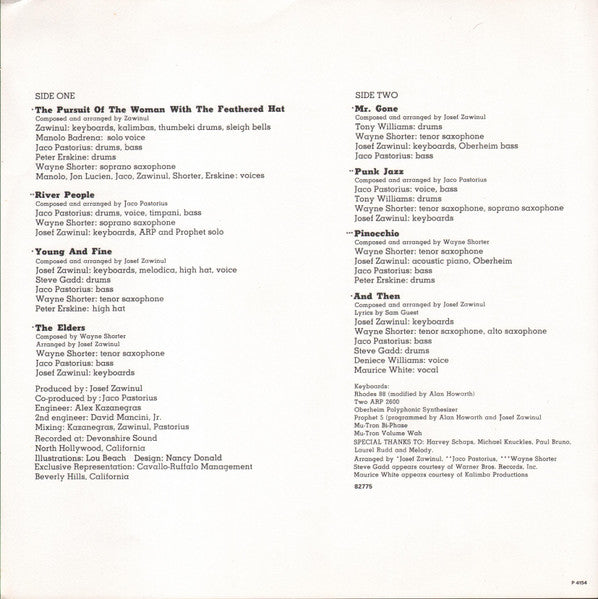 Weather Report. Mr. Gone VG+VG - Ad-Astra Records