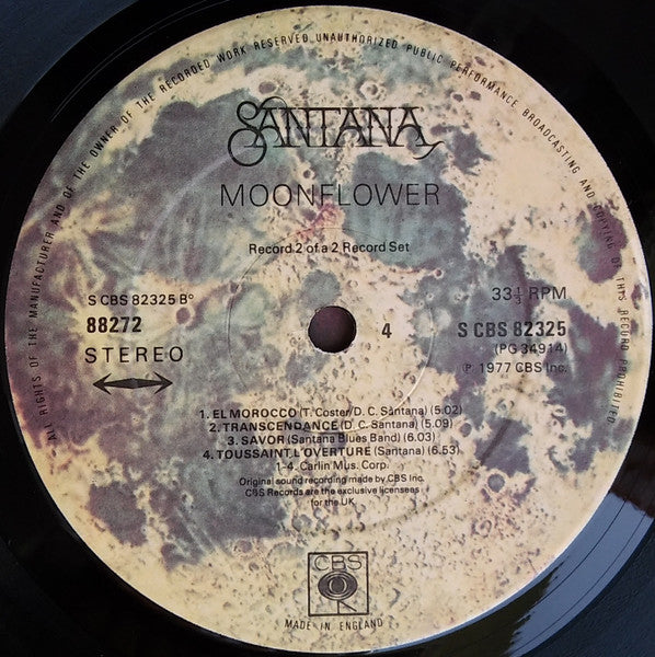 Santana. Moonflower ( Double ) VG+VG