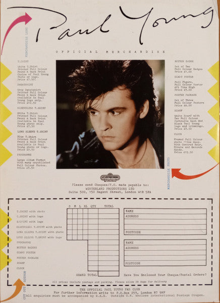 Paul Young. The Secret Of Association VG VG