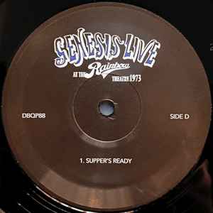 Genesis. Live at the Rainbow Theatre in London, 20/10/73 ( Double Album )