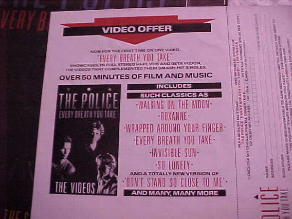 The Police. Every Breath You Take ( The Singles ) PRS Pressing VG+VG