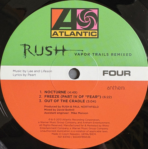 Rush. Vapor Trails Remixed ( Re Issue Double )