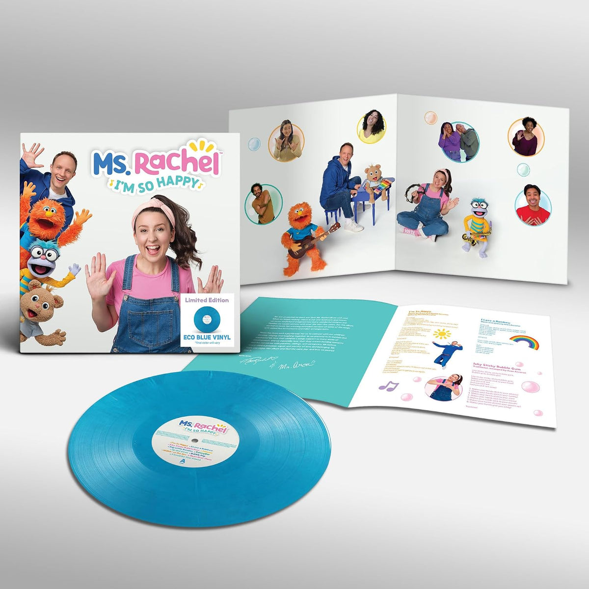 Ms. Rachel. I'm So Happy ( Eco Blue Vinyl ) Release Date 25th September