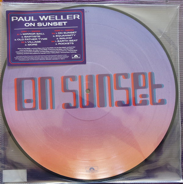 Paul Weller. On Sunset 2 x LP Ltd Edition Picture Disc