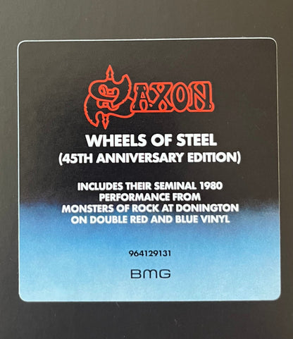 Saxon. Wheels Of Steel  Record Store Day, Expanded, 45th Anniversary , Double Red & Blue Vinyl
