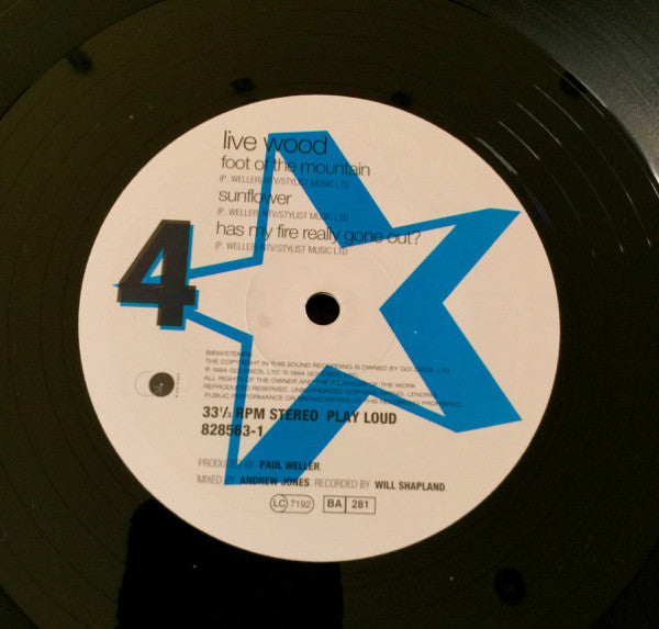 Paul Weller. Live Wood ( Double ) VG+VG+