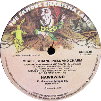 Hawkwind. Quark , Strangeness And Charm VG VG