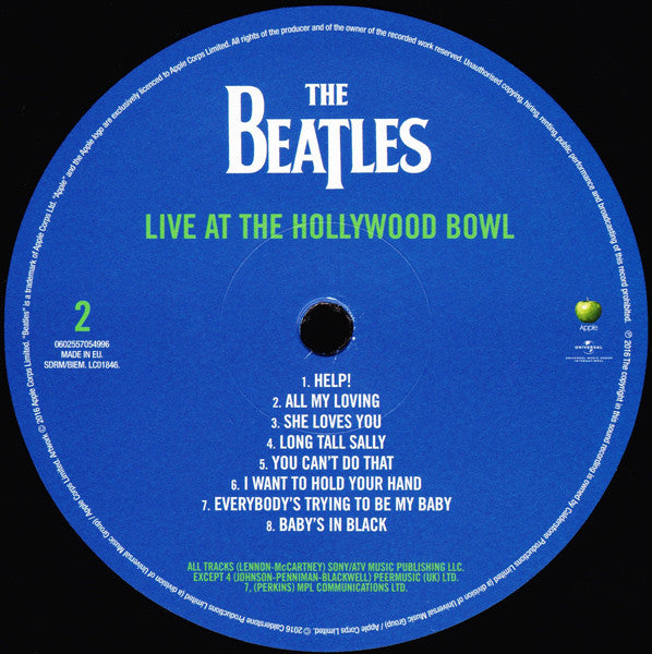 The Beatles. Live At The Hollywood Bowl ( Re Mastered Gatefold )