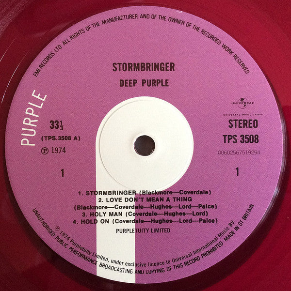 Deep Purple. Stormbringer  ( Ltd Edition Purple Vinyl )