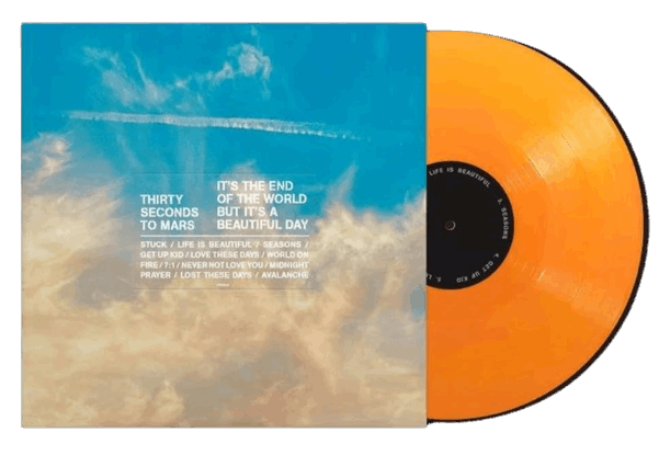 Thirty Seconds to Mars - It's the end of the World, but it's a Beautiful Day (Ltd Orange Vinyl & Lithograph) - Ad-Astra Records