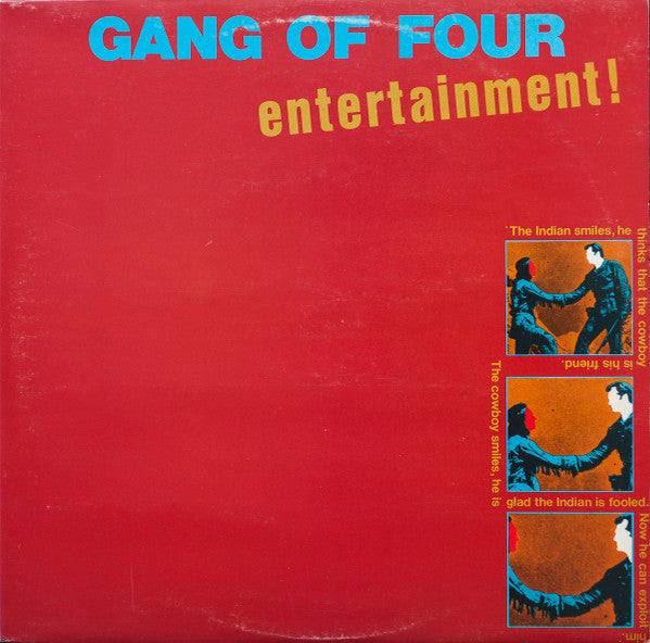 Gang Of Four. Entertainment ( 1st Issue Red Spine ) VG+VG