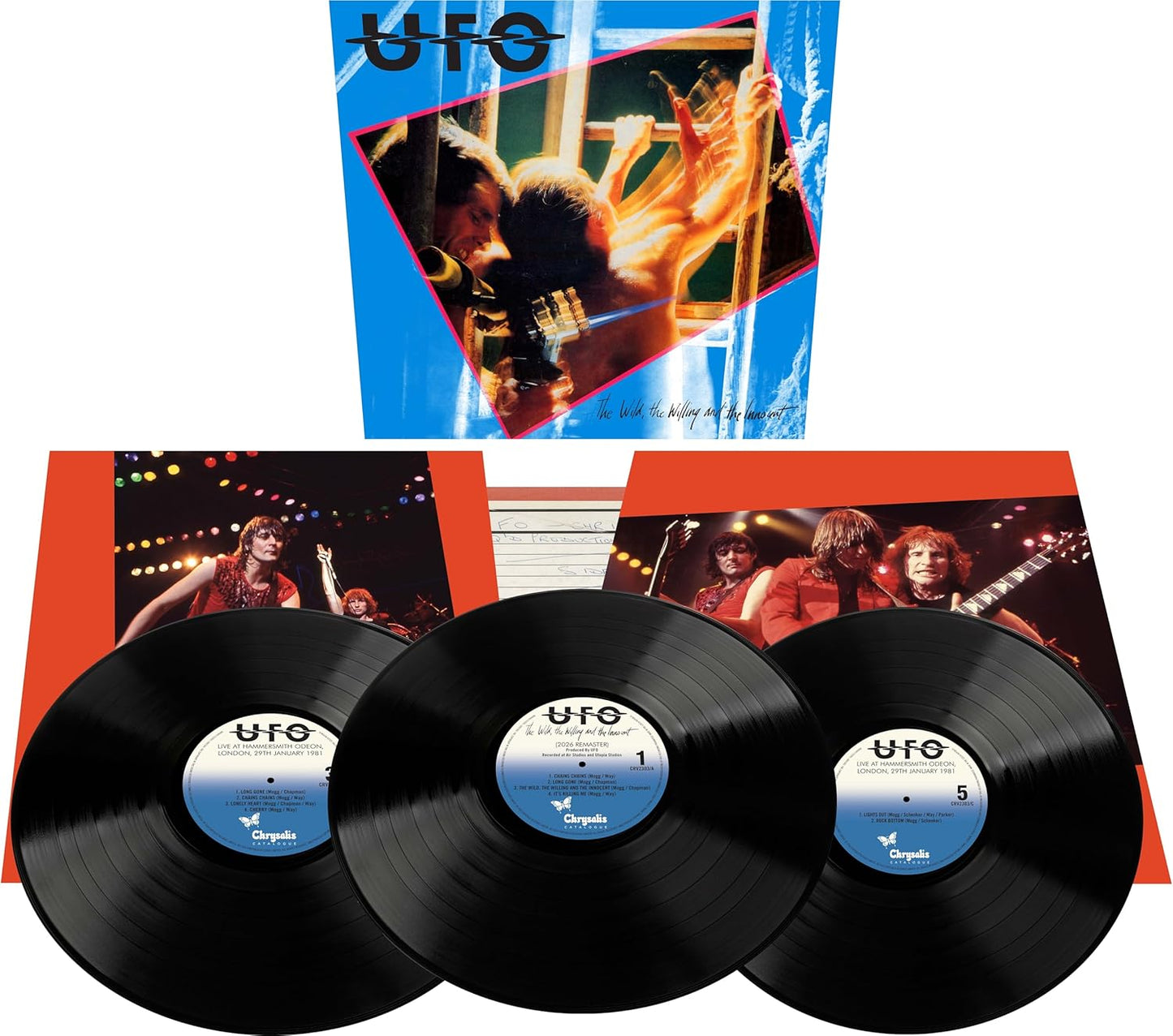 UFO. The Wild, the Willing & the Innocent 3LP Box Set Release Date 1st May Pre Order Now ! - Ad-Astra Records