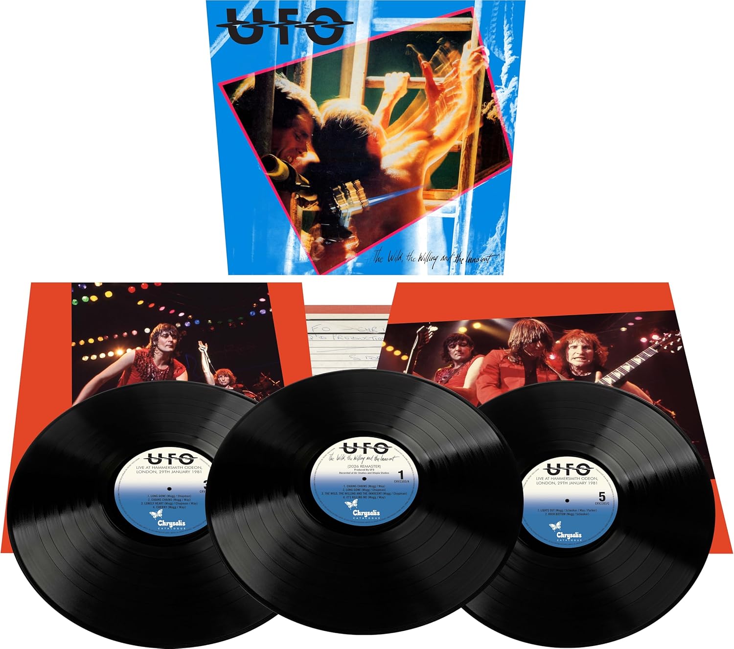 UFO. The Wild, the Willing & the Innocent 3LP Box Set Release Date 1st May Pre Order Now ! - Ad-Astra Records