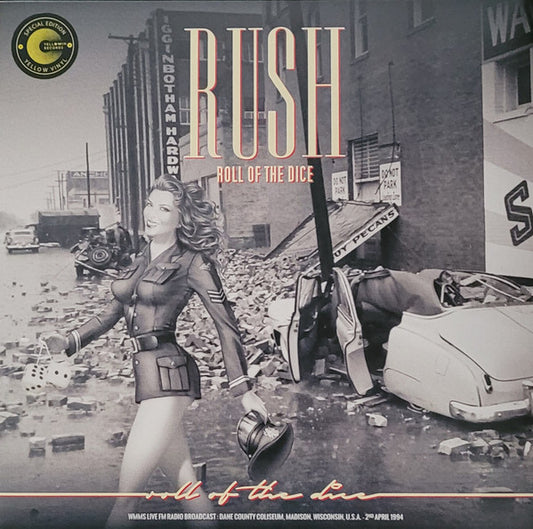 Rush. Roll Of The Dice ( Dane County Coliseum 2nd April 1994 ) Yellow Vinyl - Ad-Astra Records