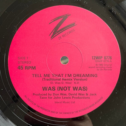 Was ( Not Was )Tell Me That I'm Dreaming / Out Come The Freaks (Dub) 12", 45 RPM VG+VG - Ad-Astra Records