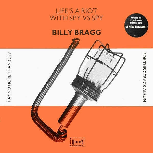 Billy Bragg. Life's A Riot With Spy vs Spy VG+VG