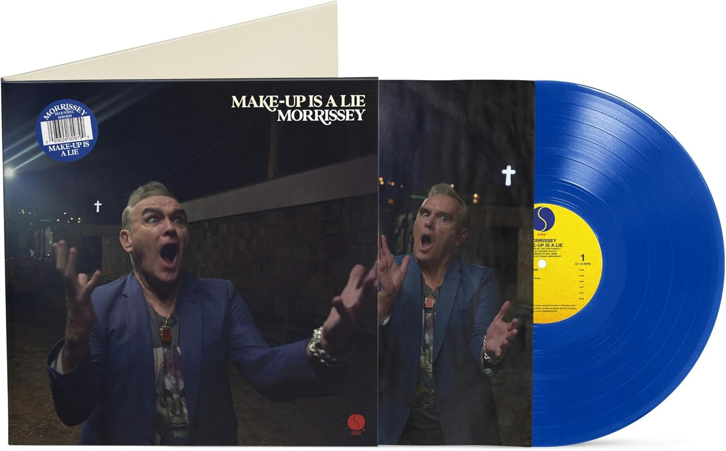 Morrissey. Make - Up Is A Lie.  Blue Vinyl - Ad-Astra Records