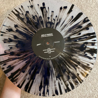 Arlo Parks. Super Sad Generation ( Limited Edition, Reissue, Clear + Black Splatter ) VG+VG+