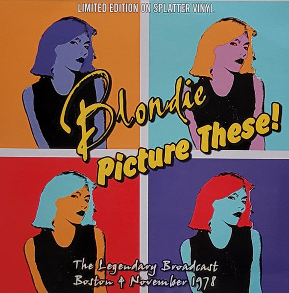Blondie. Picture These ! Live In Boston 1978 Pink & White Splatter