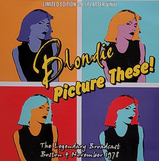 Blondie. Picture These ! Live In Boston 1978 Pink & White Splatter