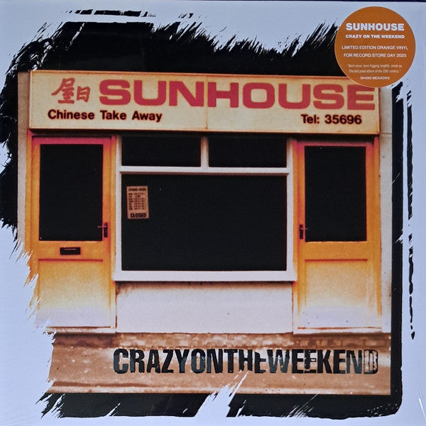 Sunhouse. Crazy On The Weekend ( RSD 2025 Ltd Edition Orange Vinyl )