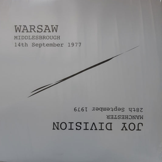 Warsaw / Joy Division. Middlesbrough 14th September 1977 / Manchester 28th September 1979 - Ad-Astra Records