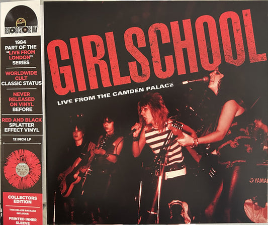 Girlschool. Live From The Camden Palace ( Record Store Day, Red And Black Splatter )
