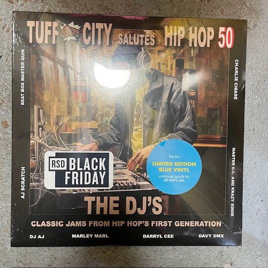 Various. Tuff City Salutes Hip Hop 50: The DJ's ( Record Store Day, Compilation, Limited Edition, Blue Vinyl, 7", 45 RPM, Single )