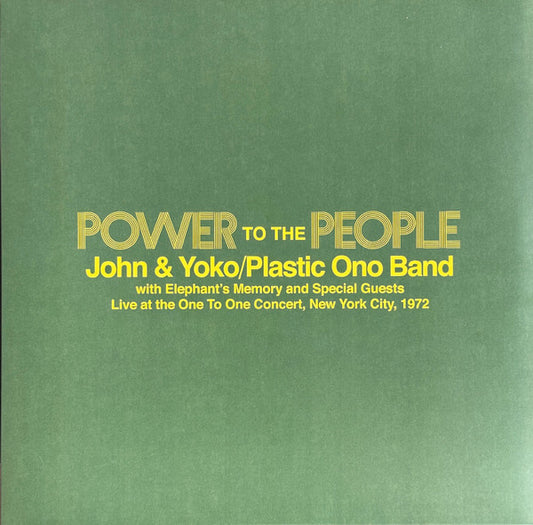 John & Yoko / Plastic Ono Band With Elephant's Memory* – Power To The People (Live At The One-To-One Concert, New York City, 1972)  12" 45rpm ep , RSD , Ltd Edition Yellow Vinyl VG+VG+